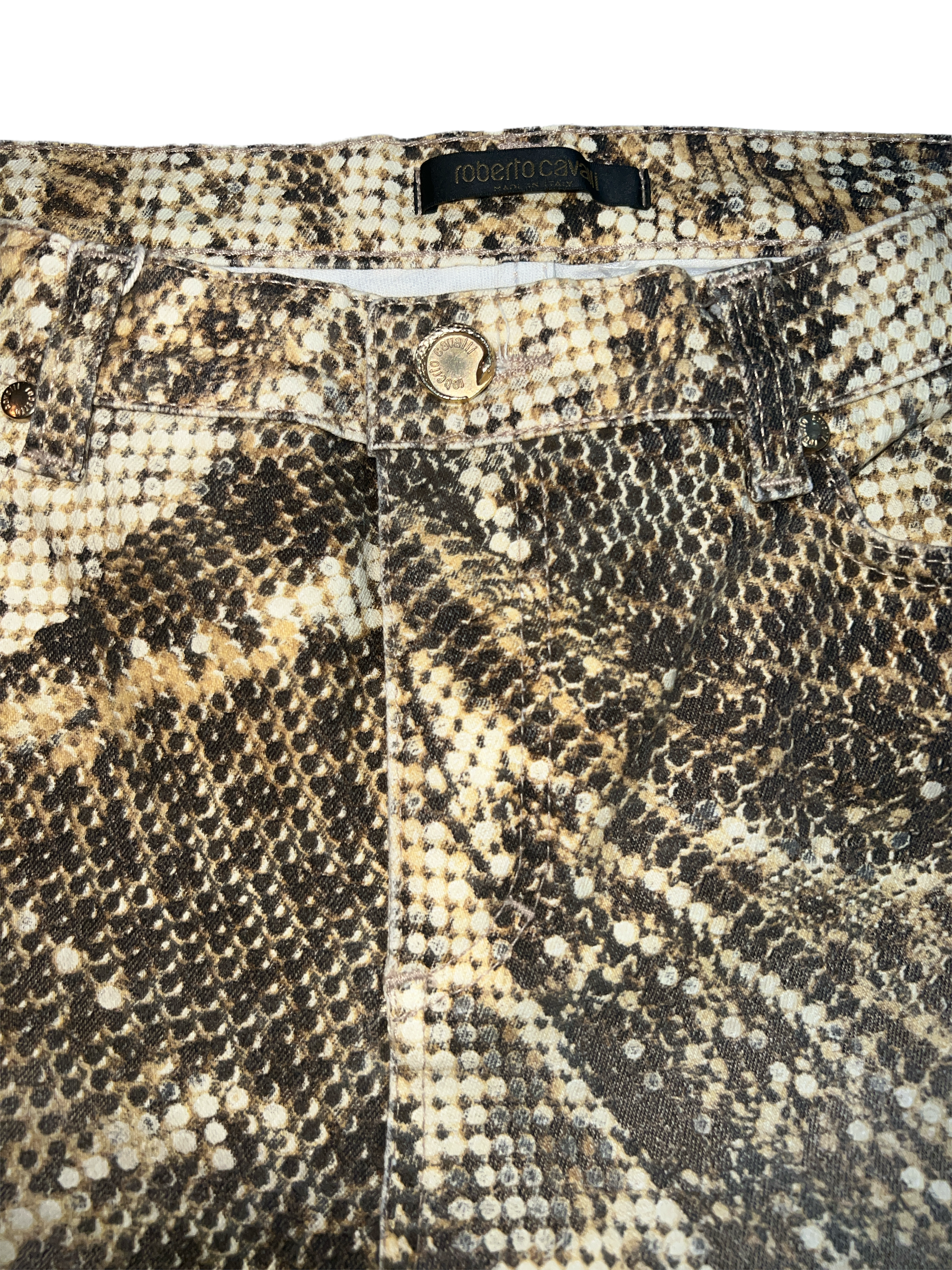Roberto Cavalli Snake Skin Printed Jeans image 2