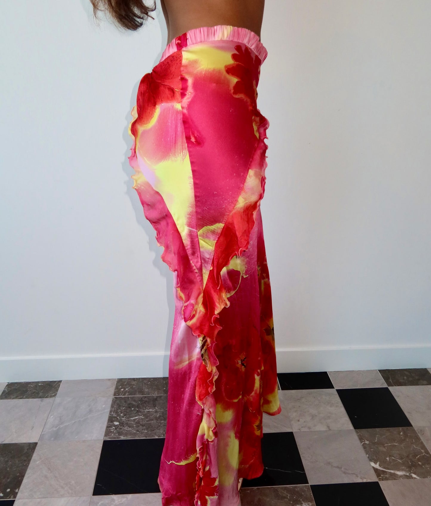 Roberto Cavalli S/S 2002 Ruffle Skirt